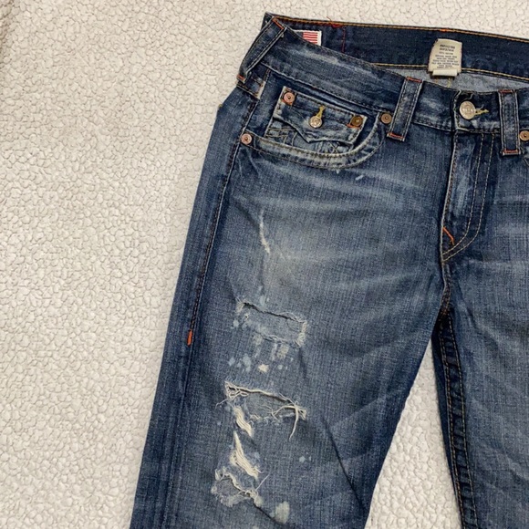 TRUE RELIGION JEANS “Ricky” |  Size 33 Dark Wash - Picture 6 of 13